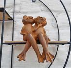 Beeldje - A jolly frog couple - IJzer