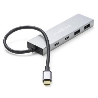 USB C hub | Nedis, Computers en Software, Pc- en Netwerkkabels, Nieuw, Verzenden