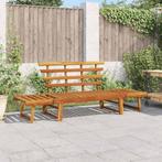 vidaXL Tuinbank 2-in-1 190 cm massief acaciahout, Verzenden, Nieuw, Hout