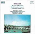 cd - Handel - Recorder Sonatas, Op. 1, Nos. 2, 4, 7 And 1..., Verzenden, Zo goed als nieuw