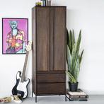*WOONWINKEL* Eleonora Jimmy Smalle Kast Donker Mango Hout, Verzenden, Nieuw