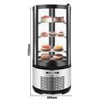 GGM Gastro | Tafelmodel panoramische vitrine - 100 liter - |, Verzenden, Nieuw
