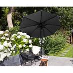 LED Parasol - zwart - diameter 270cm - 32 LEDs -, Tuin en Terras, Zonneschermen, Verzenden, Nieuw