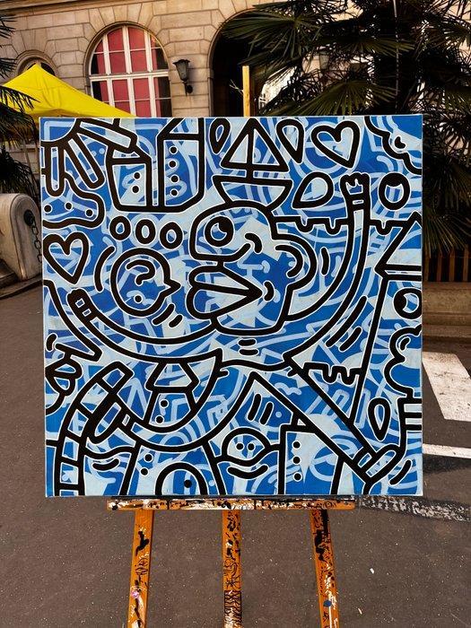 Le D. - Attrape-moi si tu peux !, Antiek en Kunst, Kunst | Schilderijen | Modern
