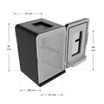 Mobiele Mini-Koelkast 2 in 1 - 15 Liter - Zwart, Caravans en Kamperen, Verzenden, Nieuw