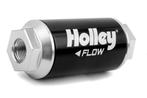 Holley 162-555 HP Billet Fuel Filter, 175 GPH, 8AN, Carb, Nieuw, Amerikaanse onderdelen, Verzenden