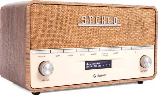 2dekans | Denver - DAB Radio XL - Retro Radio - Bluetooth -, Audio, Tv en Foto, Luidsprekers, Zo goed als nieuw, Ophalen of Verzenden