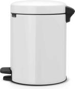 Brabantia NewIcon Prullenbak - 5 liter - White, Ophalen of Verzenden, Zo goed als nieuw