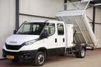 Iveco Daily 35C16 3.0 160PK KIPPER DUBBEL CABINE EURO 6, Auto's, Dealer onderhouden, Stof, Gebruikt, Euro 6