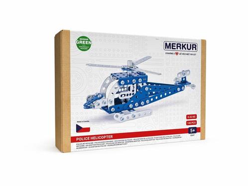 Merkur - Politie helikopter - metalen constructieset - 14..., Kinderen en Baby's, Speelgoed | Bouwstenen, Nieuw, Verzenden
