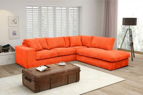 Hoekbank Lelystad - hoekbanken - Oranje, Huis en Inrichting, Banken | Sofa's en Chaises Longues, Nieuw, Stof