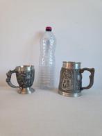 Franklin Mint - Lot de 2 chopes commémoratives en étain –