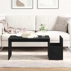 vidaXL Salontafel Zwart eiken 90 x 45 x 35 cm Bewerkt hout, Huis en Inrichting, Tafels | Salontafels, Minder dan 50 cm, Verzenden