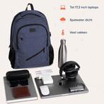 2dekans | TRVLMORE Rugzak - 36L - 17 inch - Laptop Rugtas -, Ophalen of Verzenden, Zo goed als nieuw, Blauw