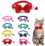 Kattenhalsband met Vlinderdas en Bel –Verstelbaar en Comfort, Dieren en Toebehoren, Verzenden, Nieuw