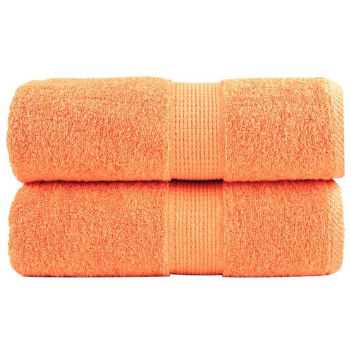 vidaXL Gastendoekjes SOLUND 2 st 600 g/m² 30x50 cm oranje, Huis en Inrichting, Badkamer | Badtextiel en Accessoires, Oranje, Nieuw