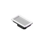 Bieden: MSI PG grille A-V white 10x4 5 ring back - PGA10x4R, Ophalen of Verzenden, Nieuw, Kombuis en Sanitair, Zeilboot of Motorboot