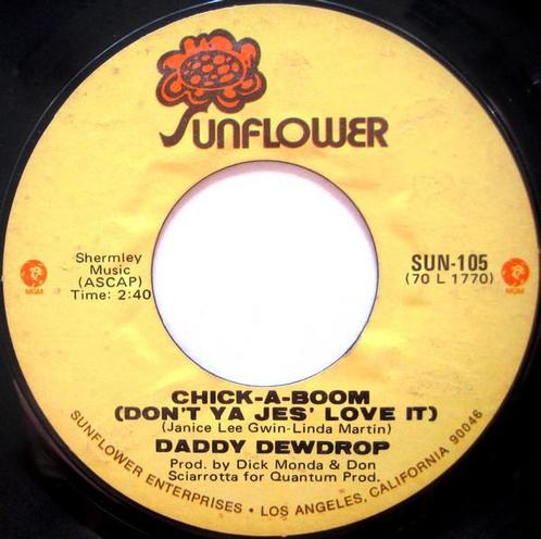 Single vinyl / 7 inch - Daddy Dewdrop - Chick-A-Boom (Don..., Cd's en Dvd's, Vinyl Singles, Zo goed als nieuw, Verzenden