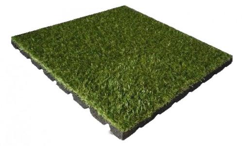 Rubbertegel kunstgras 50 x 50 cm, Tuin en Terras, Overige Tuin en Terras, Nieuw, Verzenden