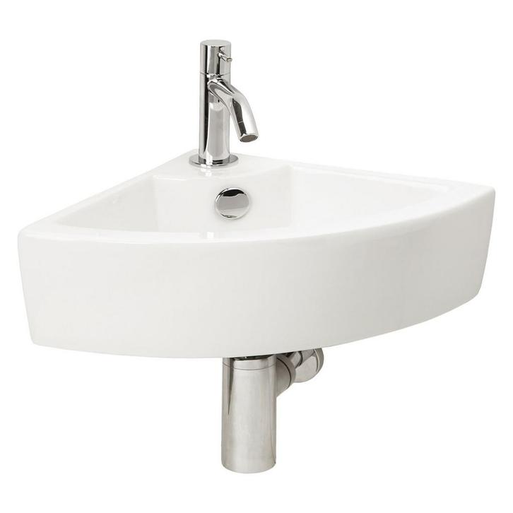 Hoek fonteinset Differnz Keres 32.5x32.5x12.5 cm Keramiek, Doe-het-zelf en Verbouw, Sanitair, Overige typen, Nieuw, Chroom, Ophalen of Verzenden