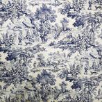 Textiel  - 6.4 m - 1.4 m - Prachtige Toile de Jouy