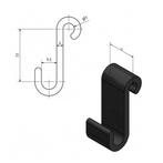 Kunststof haak SARIS - geschikt voor aluminium zijbord, Auto diversen, Aanhangwagen-onderdelen, Ophalen of Verzenden, Nieuw