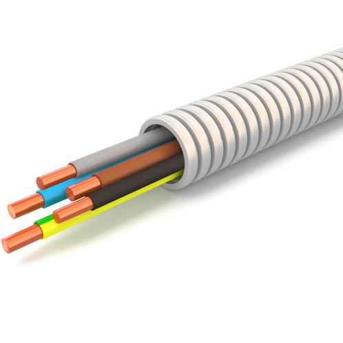 Flexibele Buis met VD Draad - Voorbedrade Flexbuis - 5x2.5mm, Doe-het-zelf en Verbouw, Elektra en Kabels, Nieuw, Ophalen of Verzenden