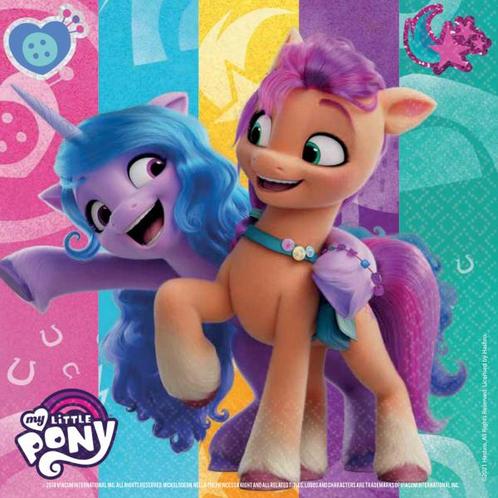 My Little Pony Servetten 33cm 16st, Hobby en Vrije tijd, Feestartikelen, Nieuw, Verzenden