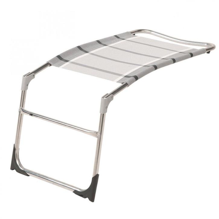 2 stuks Dukdalf Voetenbank Sampler Grijs/Wit 0649, Caravans en Kamperen, Kampeeraccessoires, Ophalen of Verzenden