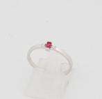 Zonder Minimumprijs - Ring - 18 karaat Witgoud Robijn -, Sieraden, Tassen en Uiterlijk, Ringen, Nieuw
