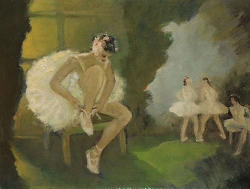 Eduard Jener Casellas (1882 - 1967) - Bailarinas, Antiek en Kunst, Kunst | Schilderijen | Klassiek