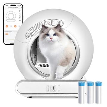 NIEUW, INCL. 2 GARANTIE Automatische kattenbak + accessoires beschikbaar voor biedingen