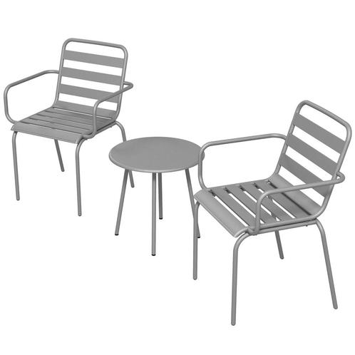 TRUUSK 3-delig Bistroset Tuinmeubelset Met 1 Salontafel En 2, Tuin en Terras, Overige Tuin en Terras, Nieuw, Verzenden