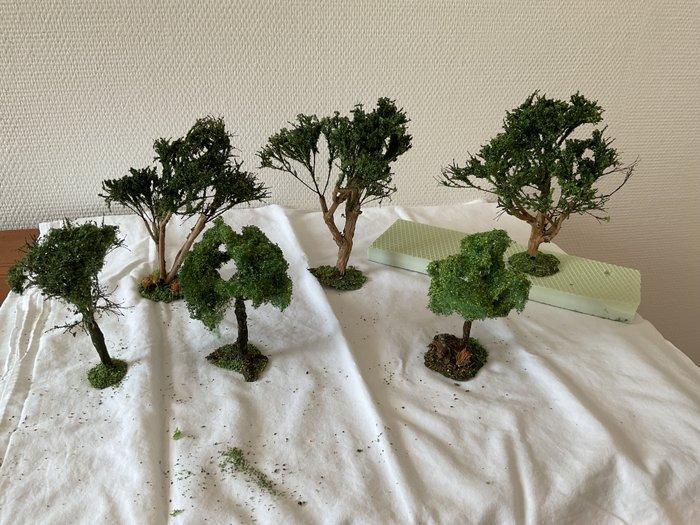 Handgemaakte grote bomen van natuurlijk materiaal H0 -, Hobby en Vrije tijd, Modeltreinen | H0