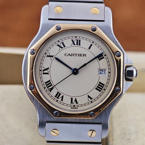Cartier - Santos Octagon - Zonder Minimumprijs - Ref. 187902, Sieraden, Tassen en Uiterlijk, Horloges | Heren