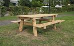 Robuuste picknicktafel Robiniahout, 2 meter lang, Nieuw, Rechthoekig, Hout