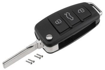 Klapsleutel 3 Knops - (Audi A1/A3/A4/A6/A8/Q3/Q5/Q7/TT), Auto-onderdelen, Overige Auto-onderdelen, Nieuw, Verzenden
