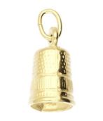 Gouden Vingerhoed groot ketting hanger, Verzenden, Nieuw