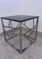 Middentafel - cristallo fume - Salontafel van chroomgekleurd, Nieuw