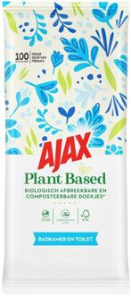 AJAX PLANT BASED BADKAMER & TOILET SCHOONMAAKDOEKJES PAK 1.., Verzenden, Nieuw