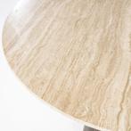 Eettafel Aikin - 130cm - Beige/Bruin - 95811 - eettafel, Huis en Inrichting, Tafels | Eettafels, Nieuw, Overige materialen