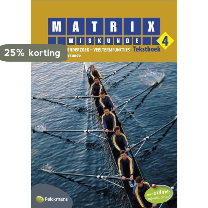 Matrix Wiskunde 4 Telproblemen & kansrekenen - Rijen 4 & 5, Boeken, Schoolboeken, Gelezen, Verzenden