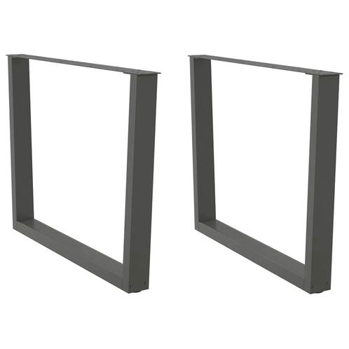 vidaXL Eettafelpoten 2 st V-vormig 100x(72-73,3) cm staal, Huis en Inrichting, Tafelonderdelen, Nieuw, Verzenden