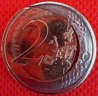 Duitsland. 2 Euro 2014 with deformed heart (Zonder, Postzegels en Munten, Munten | Europa | Euromunten