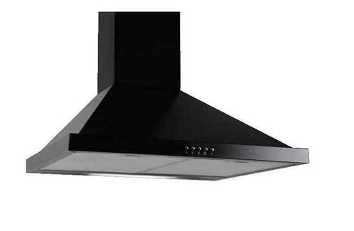 Afzuigkap 60cm Zwart 600m3 led NIEUW, Witgoed en Apparatuur, Afzuigkappen, Vrijstaand, 600 tot 800 m³ per uur, Motor, Recirculatie