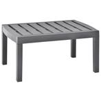 vidaXL Tuintafel 78x55x38 cm kunststof mokkakleurig, Tuin en Terras, Verzenden, Nieuw, Kunststof