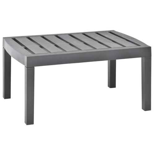 vidaXL Tuintafel 78x55x38 cm kunststof mokkakleurig, Tuin en Terras, Tuintafels, Nieuw, Kunststof, Verzenden