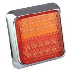 LED achterlicht met chromen rand  | 12-24v | 40cm. kabel, Verzenden, Nieuw