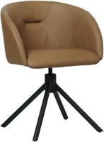 Leren eetkamerstoel - draaibaar - automatisch terug naar beg, Huis en Inrichting, Stoelen, Overige kleuren, Nieuw, Leer, Ophalen of Verzenden
