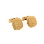 Gouden manchetknopen met patroon | Vintage, Sieraden, Tassen en Uiterlijk, Antieke sieraden, Ophalen of Verzenden, Goud